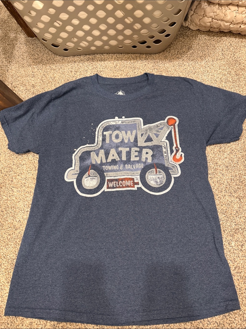 Disney Navy Blue Logo Tag Graphic Tee